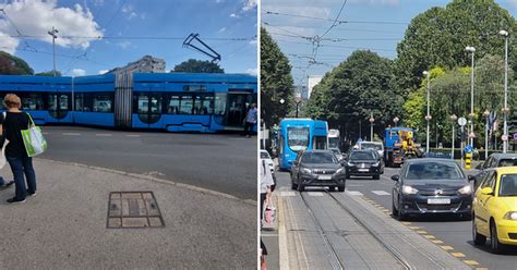 Video Zagreb Tramvaj Isko Io Iz Tra Nica Uo Se Jak Udarac Sata