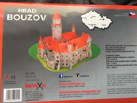 Papírový model hrad Bouzov Betexa Aukro