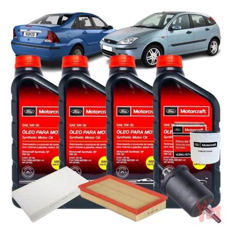 Kit Filtros Troca Oleo Motorcraft Focus 1 6 8v Zetec Rocam