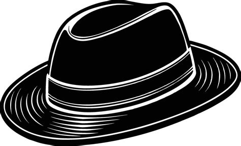 black hat isolated on white background 46476733 Vector Art at Vecteezy