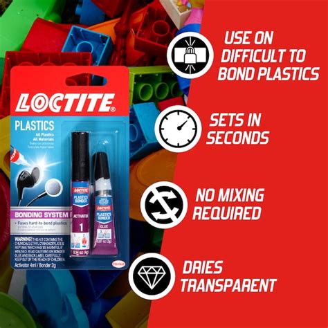 Loctite Plastic Bonding 2 Pack 6 Gram Stick Bonding Waterproof Quick