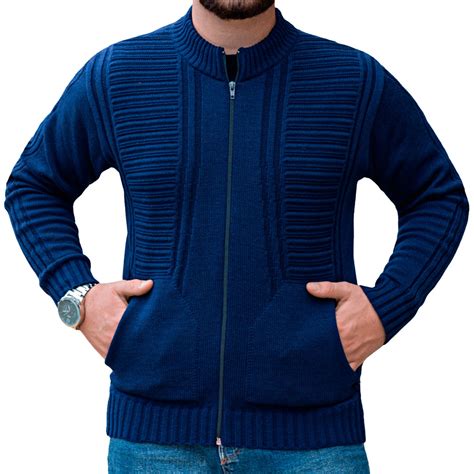 Jaqueta Masculina De Inverno Blusa De Frio Com Ziper E Bolso Grossa