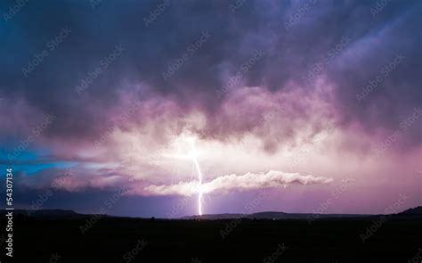 Lightning strike Stock Photo | Adobe Stock