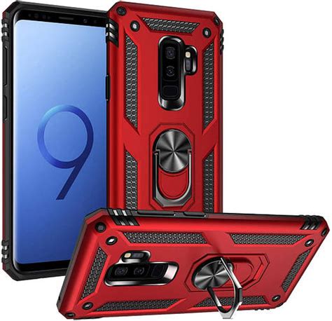 Чохол Shield для Samsung Galaxy S9 Plus G965 Бампер протиударний з кільцем Red Id1487655865