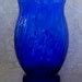 Vintage Collectible Cobalt Blue Swirled Blown Art Glass Ruffle Etsy