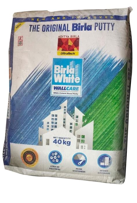 40kg Birla White Wall Care Putty At Rs 700 Bag Adity Birla Cement In