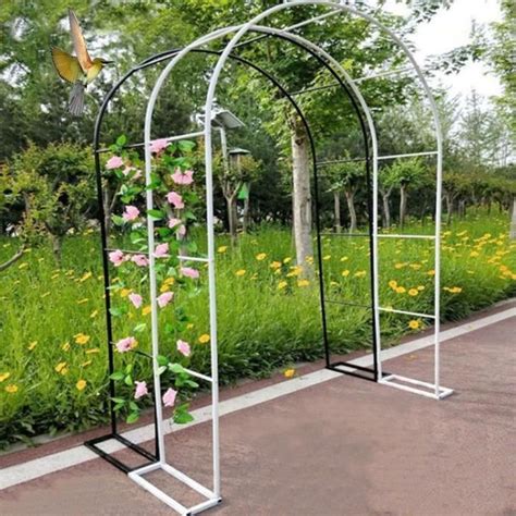 Arche de jardin en métal TRAHOO Pergola arcade de rosiers avec