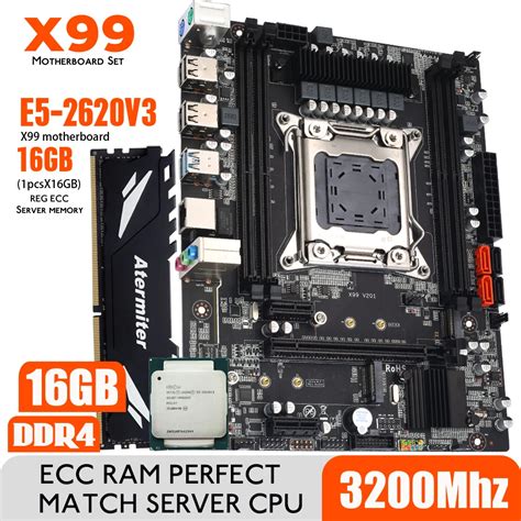 Atermiter X Conjunto Kit Placa M E Intel Xeon E V Cpu Lga