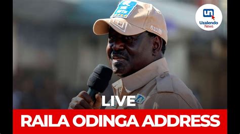 Raila Odinga Azimio Leaders State Of The Nation Address Youtube