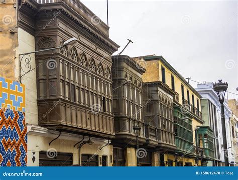 Architecture In Downtown Lima Peru Stock Photo Image Of Latin