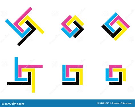 Cmyk Logo Stock Vector Illustration Of Business Communication 34409743