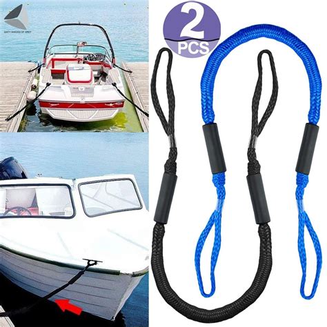 Pullimore Pack Of Boat Bungee Dock Line Marine Rope Ft Anchor