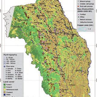 Map of Neolithic and Chalcolithic settlements (classified according to ...