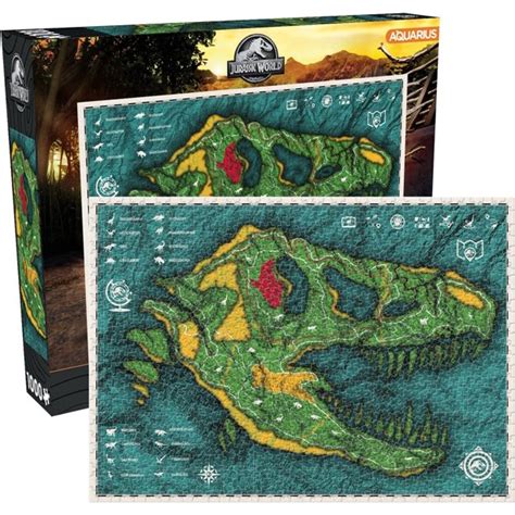 Jurassic World Map 1000 Piece Jigsaw Puzzle