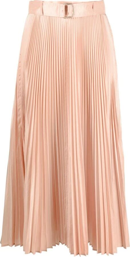 Max Mara Pleated Midi Skirt Shopstyle