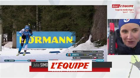 Julia Simon C Est Un Beau Podium Biathlon Cm F Sprint