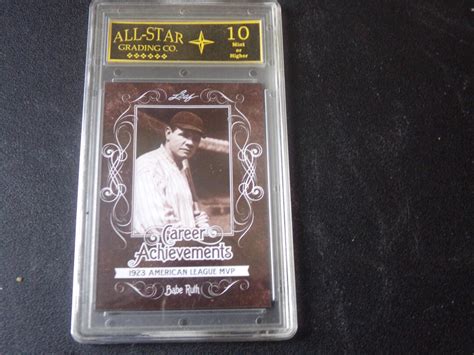 2016 Leaf Career Achievements Babe Ruth Card Etsy
