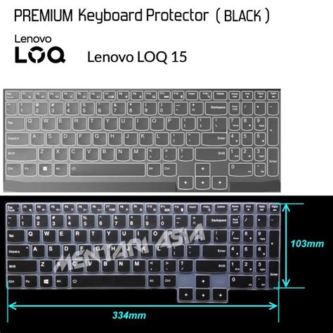 Jual Keyboard Protector Lenovo Loq 15 Premium Black Shopee Indonesia