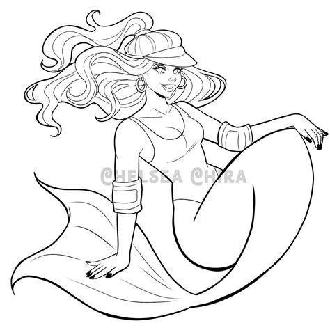 Barbie Mermaid Colouring Sheet Etsy