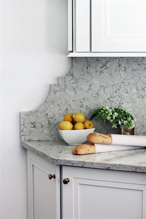 Quartz Tile Backsplash - My white kitchen dreams have come true ...