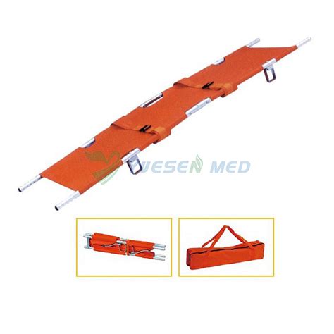 Hospital Rescue Aluminum Alloy Folding Emergency Stretcher Yuesen Med