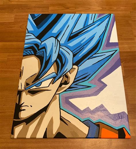 Son Goku Anime Canvas Art Anime Canvas Painting Small Canvas Art