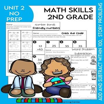 2nd Grade Math Problems Worksheets Illustrative Math TPT