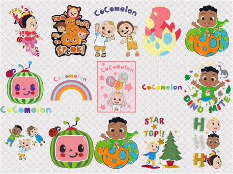 Cocomelon Png Cocomelon Png Cocomelon Birthday Clipart Png Etsy