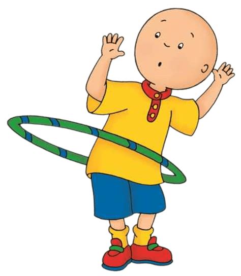 Caillou Playing With The Hula Hoop Transparent Png Stickpng