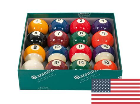 2 1 4 Aramith Premier Spots And Stripes American Pool Balls