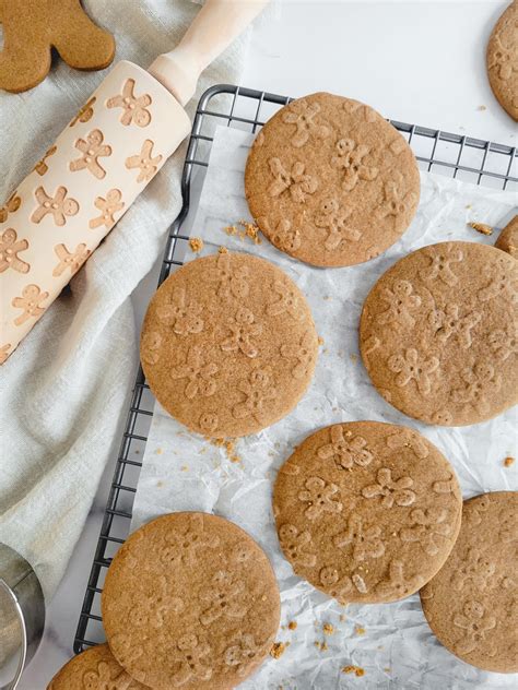 Embossed Gingerbread Cookies My Happy Bakes