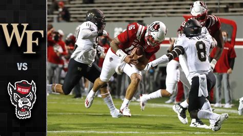 Wake Forest Vs Nc State Football Highlights Youtube