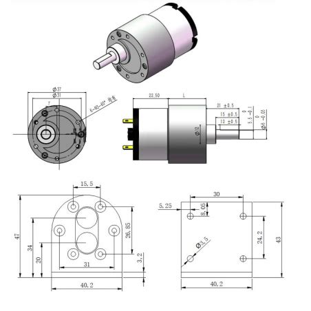 Jgb High Torque Dc Gear Motor V