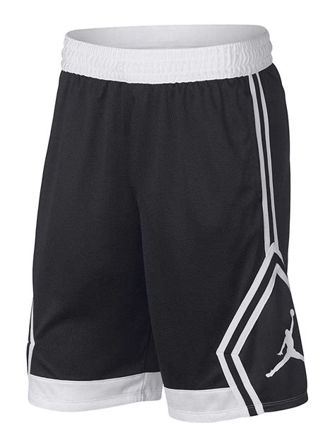 Nike Air Jordan Mens Dri Fit Rise Diamond Basketball Shorts Blackwhite