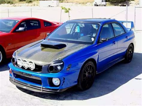 Off Road Ready Subaru Impreza Wrx Bugeye With Carbon Fiber Sti Style Hood And Rally Lights