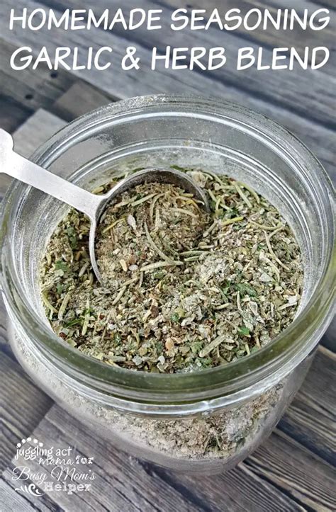 Diy Italian Garlic Herb Seasoning Blend