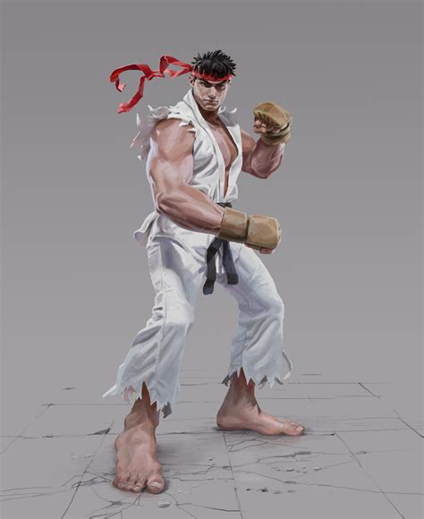 ArtStation - RYU! Street Fighter fan art.