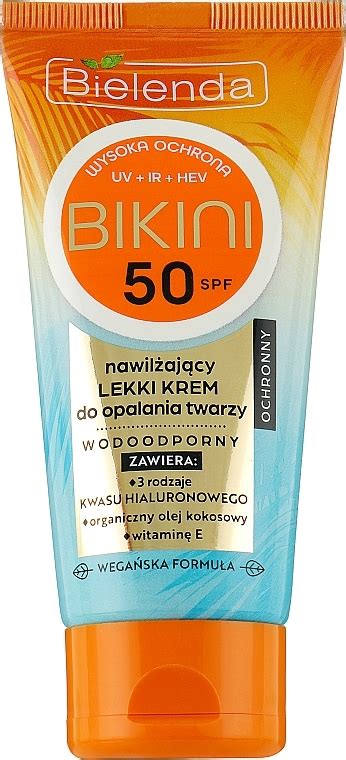 Bielenda Bikini Moisturizing Face Cream SPF50 Nawilżający lekki krem