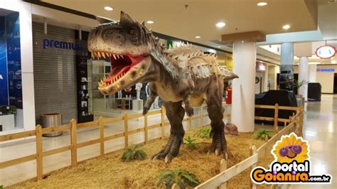 F Rias Shopping De Goi Nia Recebe Exposi O De Dinossauros Gigantes