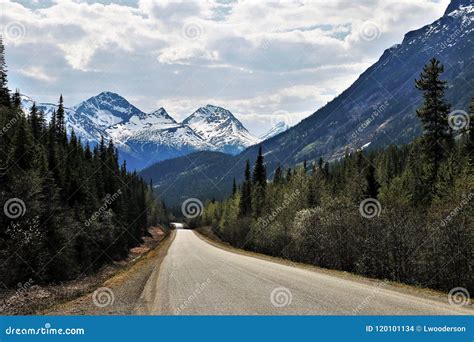 Scenic Road in British Columbia, Canada Stock Photo - Image of distance ...