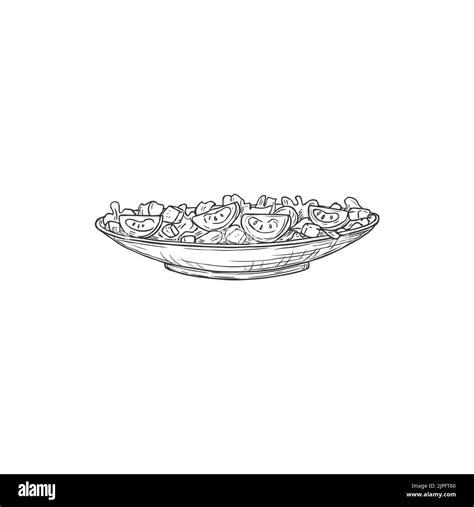 Chicken Caesar Salad In Restaurant Stock Vector Images Alamy