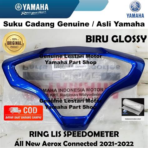 Jual Ring Lis Spido Speedometer Biru Glossy All New Aerox Connected