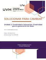 ACTIVIDAD 5 BRAINSTORMING Pdf SOLUCIONAR PARA CAMBIAR Unidad 2