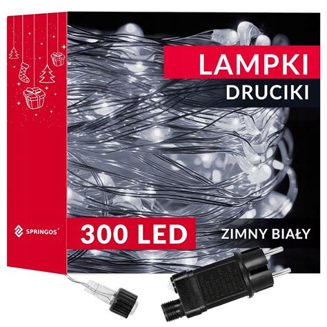 Lampki Druciki Led Mikro Na Pr D Bia E Zimne Cl Cena