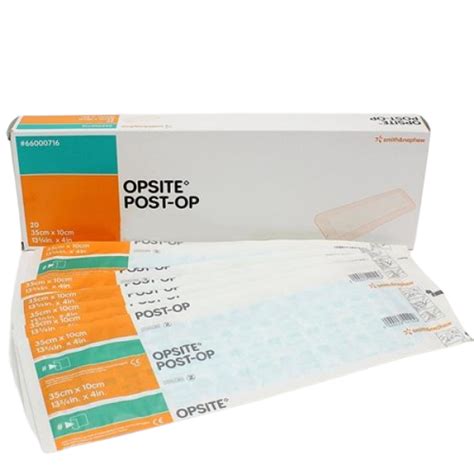 Opsite Post Op Dressing 35 X 10cm 20 Cura Pharm