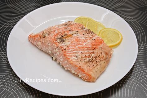 Simple oven cooked salmon filet recipe - July Recipes