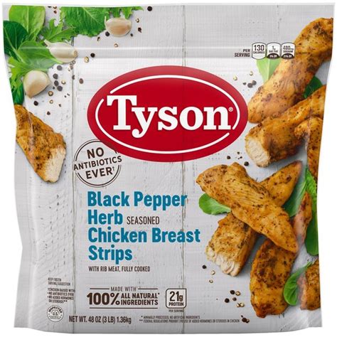 Tyson Black Pepper Herb Chicken Breast Strips 48 Oz 48 Oz Instacart