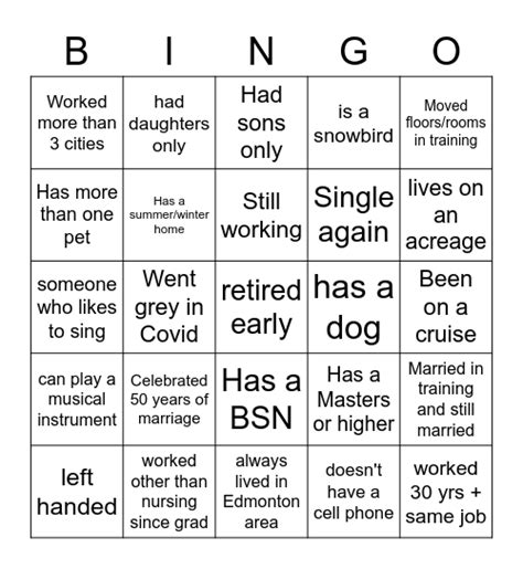 Bingo Mixer Bingo Card