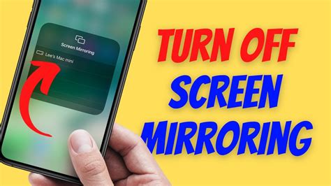 How To Turn Off Screen Mirroring On Iphone Youtube