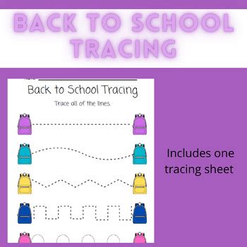 Back To School Tracing Mixed By Mrs DiMicco TPT